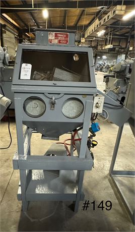 Trinco Tumble Basket Sandblast System 20" x 18" Work Area  with Timed Auto Cycle