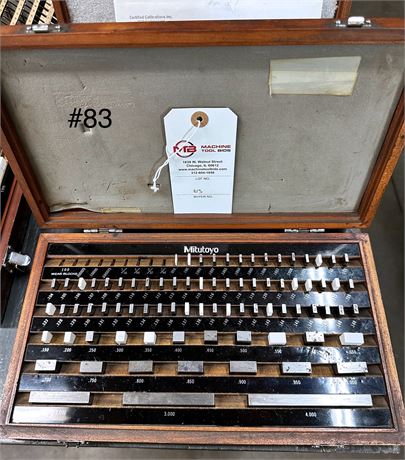 Mitutoyo Production Set Of Gage Blocks