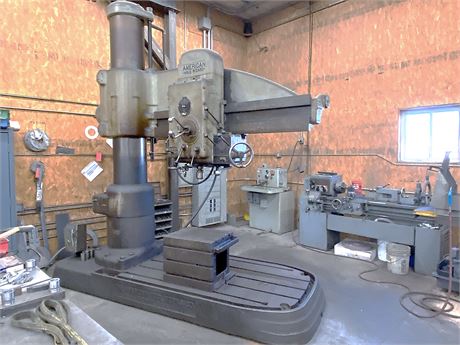 American Hole Wizard Radial Arm Drill