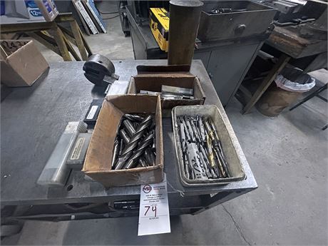 Lot of Various Sized Endmills and Taps