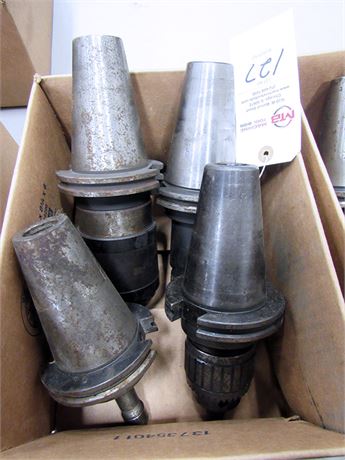 Lot of (4) Cat 50 Tool Holders