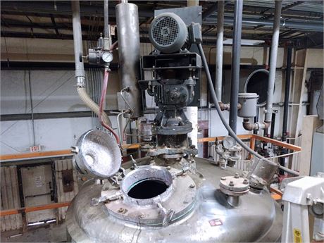 Walker Stainless Equipment 750 Gal Vacuum Pressure Reactor