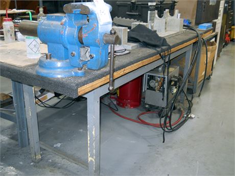 Work Table with Vise