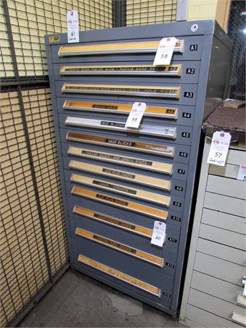 Stanley Vidmar 30" 13-Drawer Heavy Duty Storage Cabinet