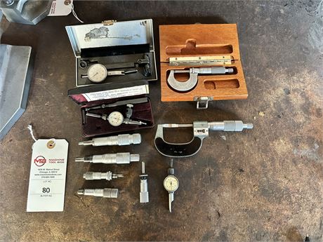 Lot of (10) Various Precision Measurement Devices
