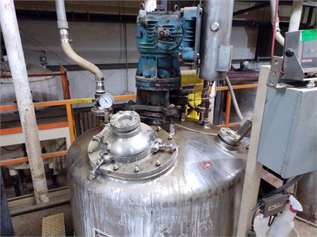 Walker Stainless Equipment 750 Gal Vacuum Pressure Reactor