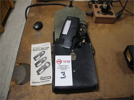 GE AC Volt/Amp/Ohm Hook-On Meter