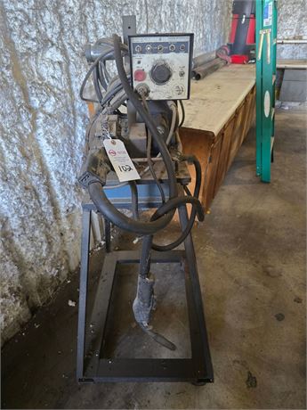 Miller Matic Welder on Rolling Stand