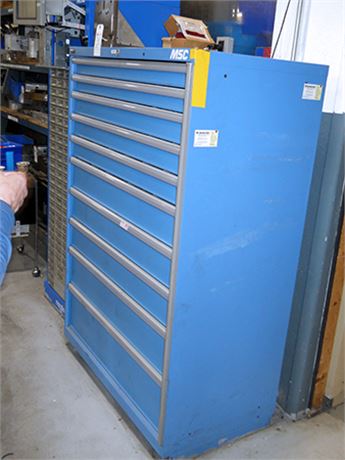 10 Drawer Lista Roller Bearing Cabinet with Contents
