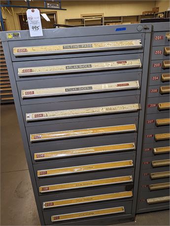 Stanley Vidmar 10-Drawer Heavy Duty Storage Cabinet