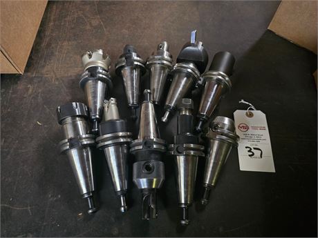 Lot of (10) Cat 40 Tool Holders
