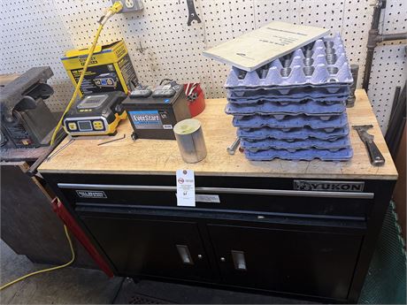 YUKON WORKTABLE W/ DRAWER AND SHELF