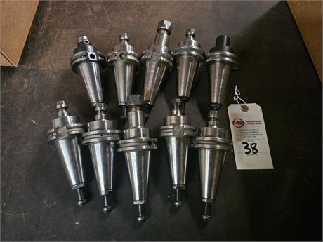Lot of (10) Cat 40 Tool Holders