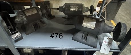 Assorted Bench Grinders