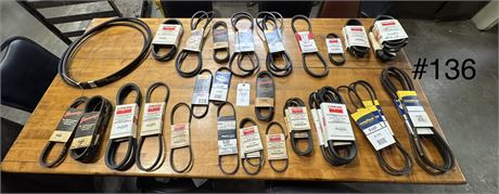 Assorted Various Size Machine Belts