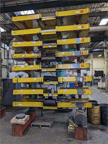 Adjustable Cantilever Racking with Assorted Metal Stock