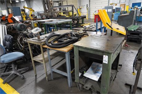 ASSORTED TABLES AND CARTS