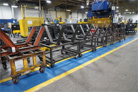 (8) STEEL PARTS CARTS
