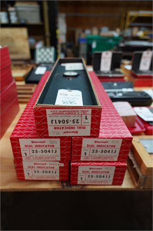 (5) Starrett 25-5041J Dial Indicators