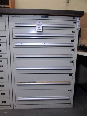 30" 7-Drawer Heavy Duty Parts Storage Cabinet