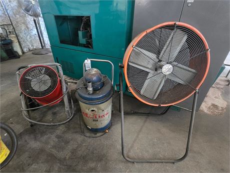 Lot of Fans and Vacuum