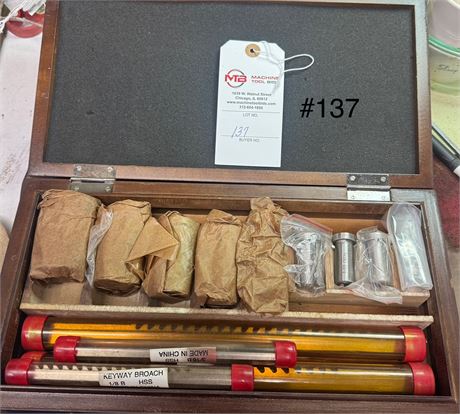 Keyway Broach Set 1/8"- 3/8