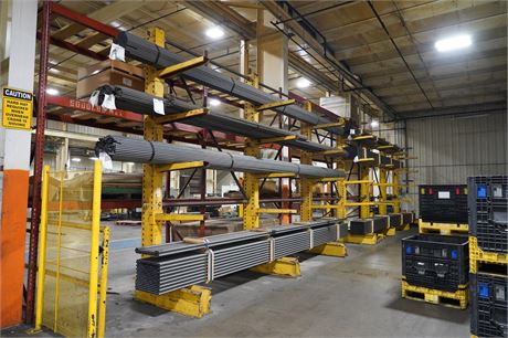 (2) LARGE SECTIONS OF CANTILEVER RACKING