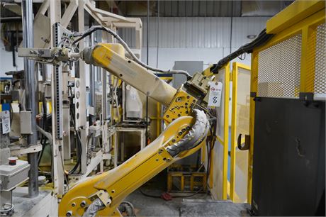 2000 FANUC M-61 MULTI-AXIS CNC PARTS PICKING ROBOT
