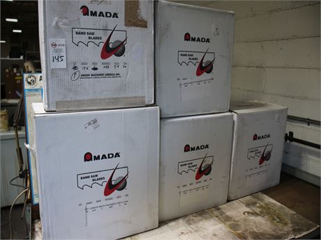 Lot of (5) Boxes of Amada Saw Blades