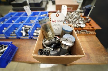 HARDINGE 5C DEAD LENGTH ASSORTED SIZE COLLETS IN (1) BOX