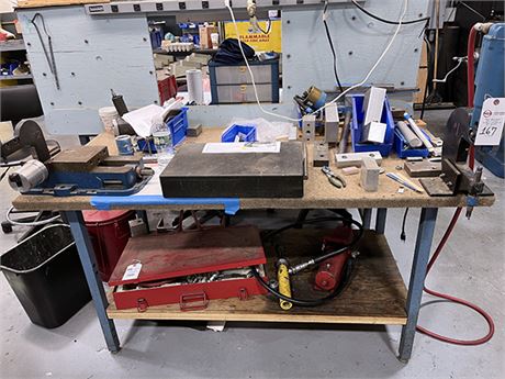 Table, Surface Plate & C-Riveters