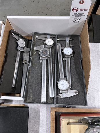 Assortment of Dial Calipers