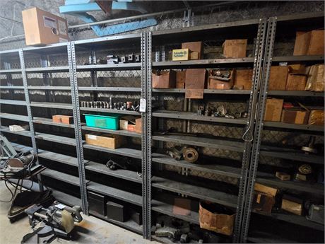 (6) Steel Shelves with Contents