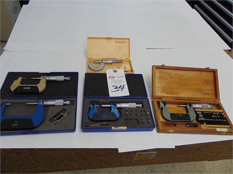 Brown And Sharpe, Tesa Thread Micrometers