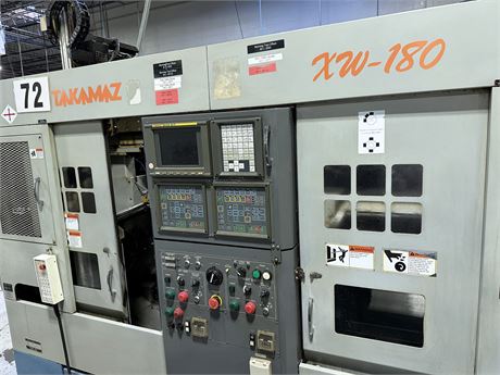 Takamaz XW-180 Multi Spindle CNC Lathe (2006)     Description  Power 7.5 hp Max