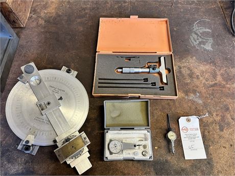Assorted Lot of (5) Precision Measuring Tools
