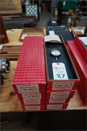 (8) Starrett 25-3041J Dial Indicators