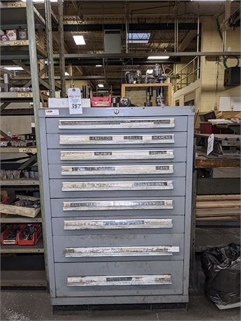 Lyon MSSII 9-Drawer Heavy Duty Storage Cabinet