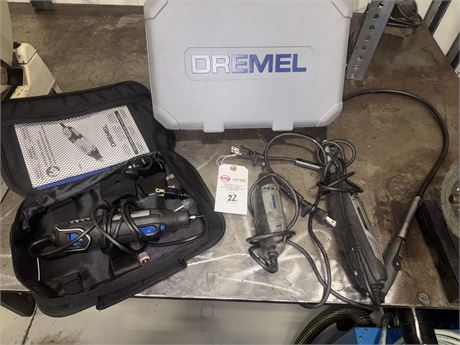Lot of (3) Dremel Tools