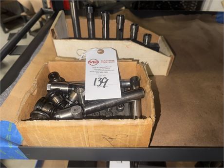 Lot of Assorted Boring Bars and Collets