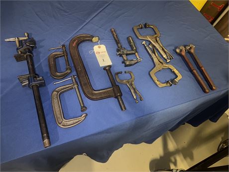 Lot of Assorted C-Clamps