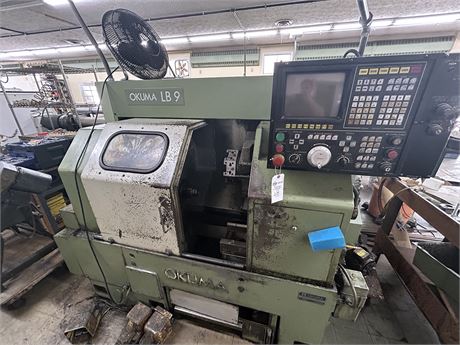 OKUMA LB9 CNC LATHE W/ OKUMA CNC CONTROL