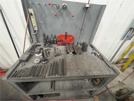 Tool Cart w/ Misc Tooling and Soft Jaws