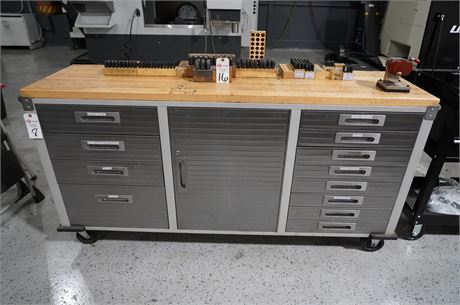 12 Drawer Rolling Tool Box & Portable Work Bench