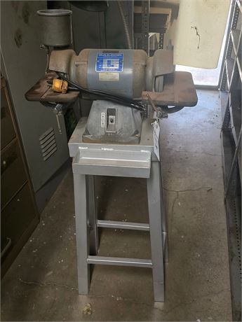 Baldor #500 6" Double End Bench Grinder on Stand