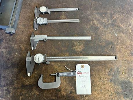 Assorted Lot of (5) Precision Micrometers
