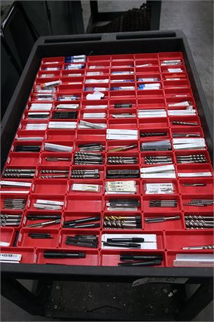 Cart of Misc. Drill Bits
