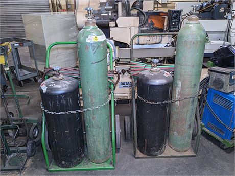 (2) SafTCart Oxi-Acetylene Torch Carts