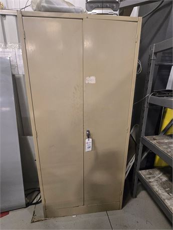 36" x 18" x 78" H Steel 2-Door Cabinet