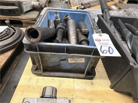 Lot of Various Size Taper Drill Sleeve Adapters